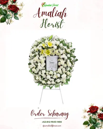 Krans Bunga Duka Cita di Cimaragang